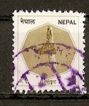 Sellos de Asia - Nepal -  Serie Basica - Corona Real.