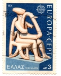 Stamps Greece -  EUROPA-CEPT-Sculptures-1974
