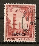 Sellos del Mundo : Asia : Pakistán : Mausoleo del emperador Jehangir. - Servicio.