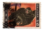 Stamps Greece -  Heracle's etouffant le lion de Nemie