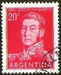 Stamps Argentina -  GENERAL JOSE DE SAN MARTIN