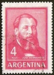 Stamps Argentina -  JOSE HERNANDEZ