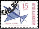 Stamps : America : Argentina :  Aviones Estilizados