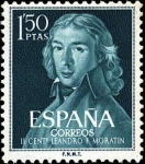 Stamps : Europe : Spain :  II centenario del nacimiento de Leandro Fernández de Moratín
