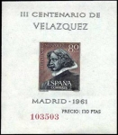 Sellos de Europa - Espa�a -  III centenario de la muerte de Velázquez