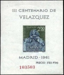 Sellos de Europa - Espa�a -  III centenario de la muerte de Velázquez