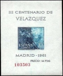 Stamps Spain -  III centenario de la muerte de Velázquez
