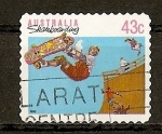 Stamps : Oceania : Australia :  Skateboard.