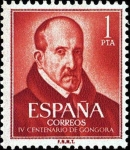 Stamps : Europe : Spain :  IV centenario del nacimiento de Luí de Góngora y Argote