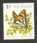 Sellos de Oceania - Nueva Zelanda -  1152 - Mariposa dodonidia helmsii