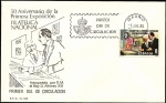 Stamps Spain -  50 Aniv. de la 1ª exposición filatelica nacional - Inaugurada por Alfonso XIII - SPD