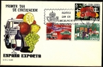 Stamps Spain -  España exporta - vehiculos - vinos - agrios - SPD