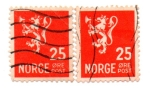 Stamps : Europe : Norway :  -LION-1921-29