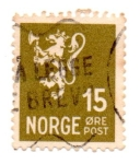 Stamps : Europe : Norway :  -LION-1921-29