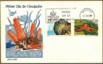 Stamps Spain -  Fauna 1979  - Actinia - Estrella de mar -   SPD