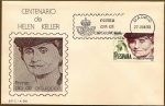 Stamps Spain -  Centenario de Helen Keller  -  SPD