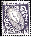 Stamps : Europe : Ireland :  Symbols. Espada