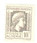 Stamps Algeria -  denteles 12