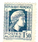 Stamps : Africa : Algeria :  denteles 12