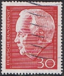 Stamps Germany -  REELECCIÓN DEL PRESIDENTE LÜBKE