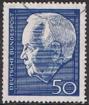 Stamps Germany -  REELECCIÓN DEL PRESIDENTE LÜBKE
