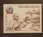Stamps Europe - Vatican City -  VIAJES DEL PAPA JUAN PABLO II,