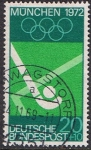 Stamps Germany -  PROPAGANDA PARA LOS JUEGOS OLÍMPICOS DE MUNICH