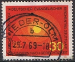 Stamps Germany -  14º CONGRESO DE LA IGLESIA PROTESTANTE ALEMANA