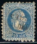 Stamps Austria -  Scott  4 Emperador Francisco Jose