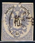 Stamps Austria -  Scott  44  escudo de armas (2)
