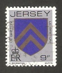 Stamps Jersey -  245 - blasón de la familia Le Breton