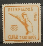 Stamps : America : Cuba :  OLIMPIADA ROMA