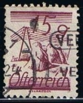 Stamps Austria -  Scott  313  Fields Crossed y Telegrafos (2)