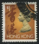 Sellos de Asia - Hong Kong -  Scott 636 - Reina Isabel II