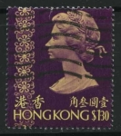 Sellos de Asia - Hong Kong -  Scott 284 - Reina Isabel II