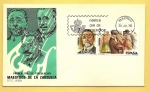 Stamps Spain -  Maestros de la Zarzuela - Ruperto Chapí - La revoltosa -   SPD