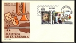 Stamps Spain -  Maestros de la Zarzuela - Amadeo Vives - Maruxa -   SPD