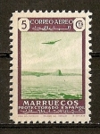 Stamps Morocco -  Paisajes y Avion.