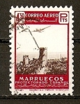 Stamps : Africa : Morocco :  Paisajes y Avion.