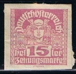 Stamps Austria -  Scott  P37  Mercury