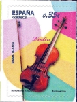 Stamps Spain -  Instrumentos musicales. Violín.