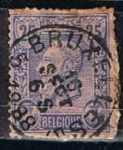 Stamps Belgium -  Scott  53  Leopoldo II