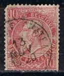Stamps Belgium -  Scott  66  Leopoldo II (4)