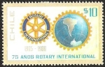 Stamps Chile -  75 ANIVERSARIO ROTARY INTERNACIONAL
