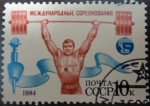 Stamps Russia -  Juegos de la Amistad 1984 / Halterofilia