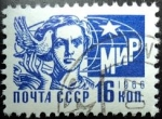 Stamps Russia -  Mujer con paloma