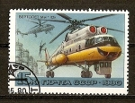 Stamps : Europe : Russia :  Helicopteros - MI 10k