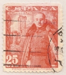Stamps : Europe : Spain :  General Franco y castillo de la Mota