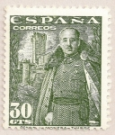 Sellos del Mundo : Europe : Spain : General Franco y castillo de la Mota