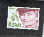 Stamps : Europe : Spain :  2574- HELENKELLER 1880-1968